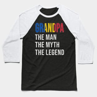 Grand Father Chadian Grandpa The Man The Myth The Legend - Gift for Chadian Dad With Roots From  Chad Baseball T-Shirt